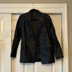 Blank NYC Leather Blazer